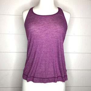 Gaiam Tank Top Womens Extra Small Purple Sleeveless Activewear Shirt Top Yoga